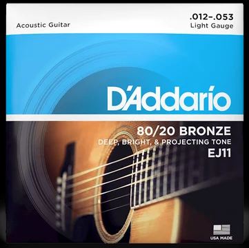 CORDE ACOUSTIQUE D'ADDARIO