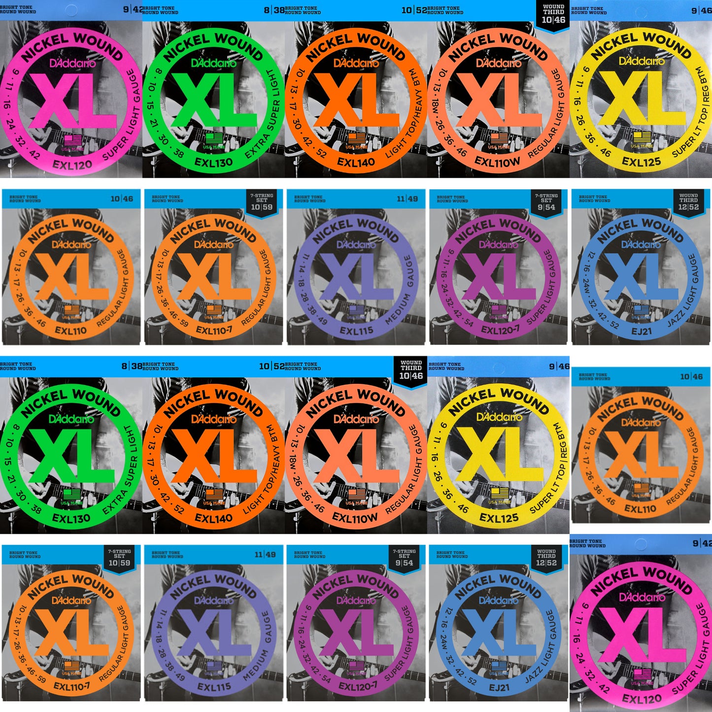 D'ADDARIO XL ELECTRIC CORD