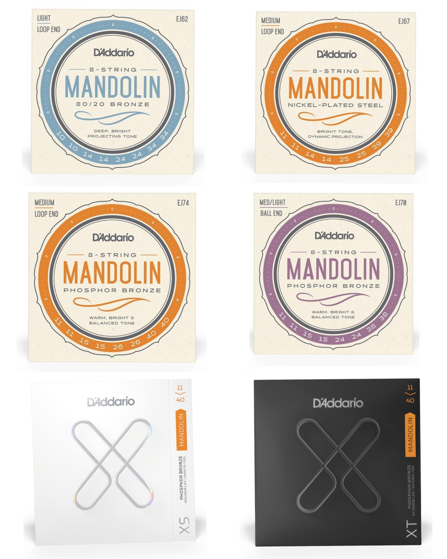 CORDE MANDOLINE D'ADDARIO