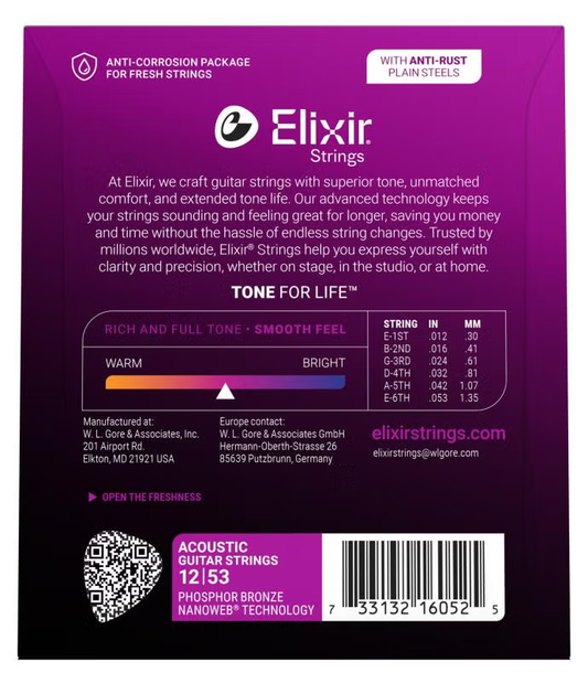 CORDE ACOUSTIQUE ELIXIR