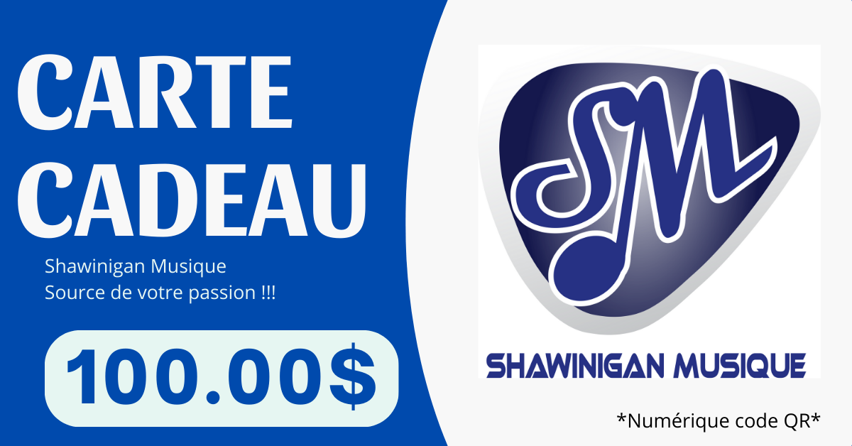 CARTE CADEAU SHAWINIGAN MUSIQUE