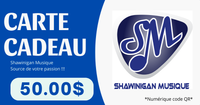 CARTE CADEAU SHAWINIGAN MUSIQUE