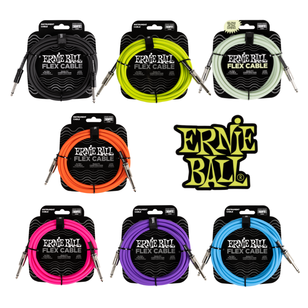 CABLE 1/4 FLEX ERNIE BALL