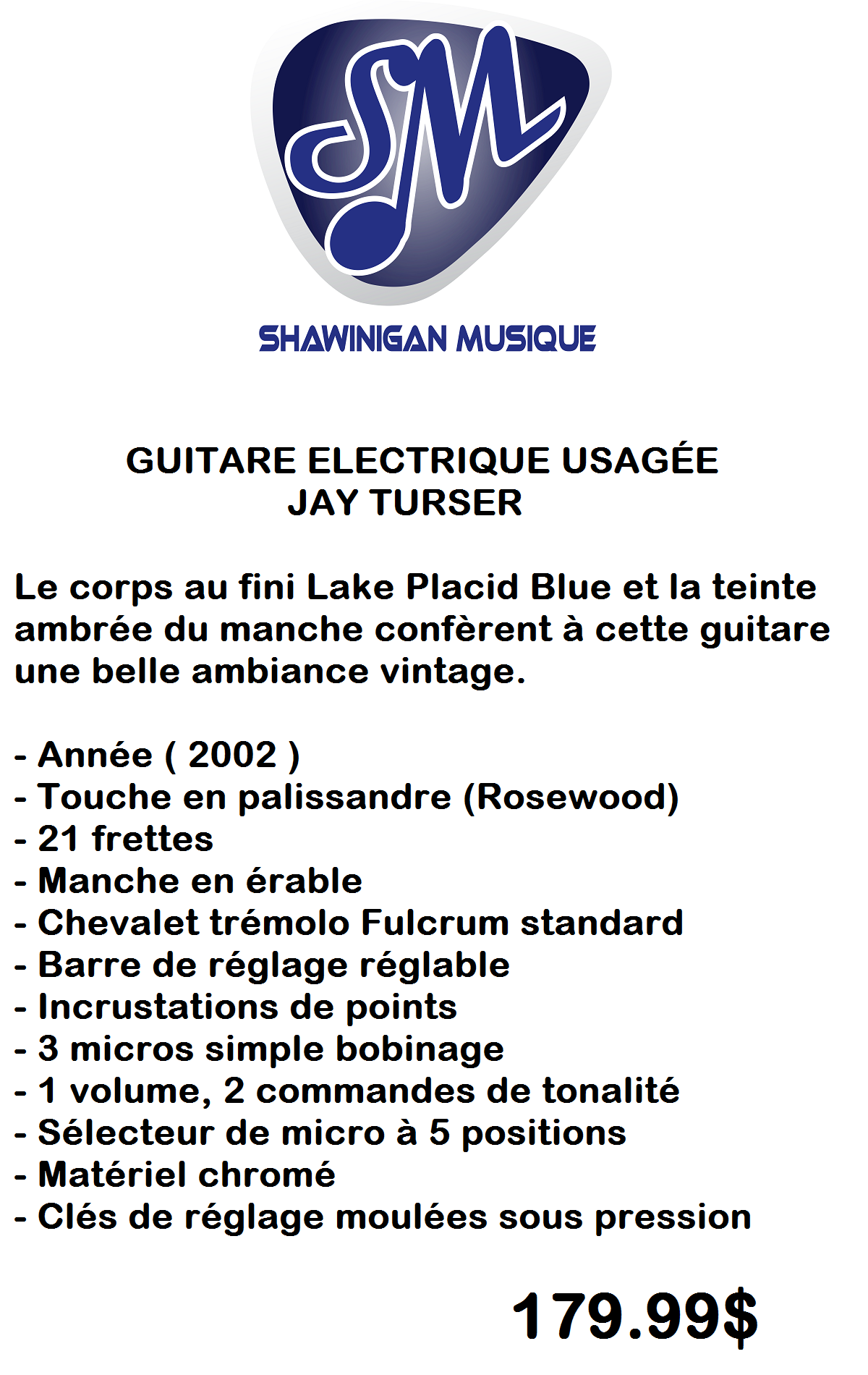 Guitare électrique Jay Turser JT-62 ( 2002 )