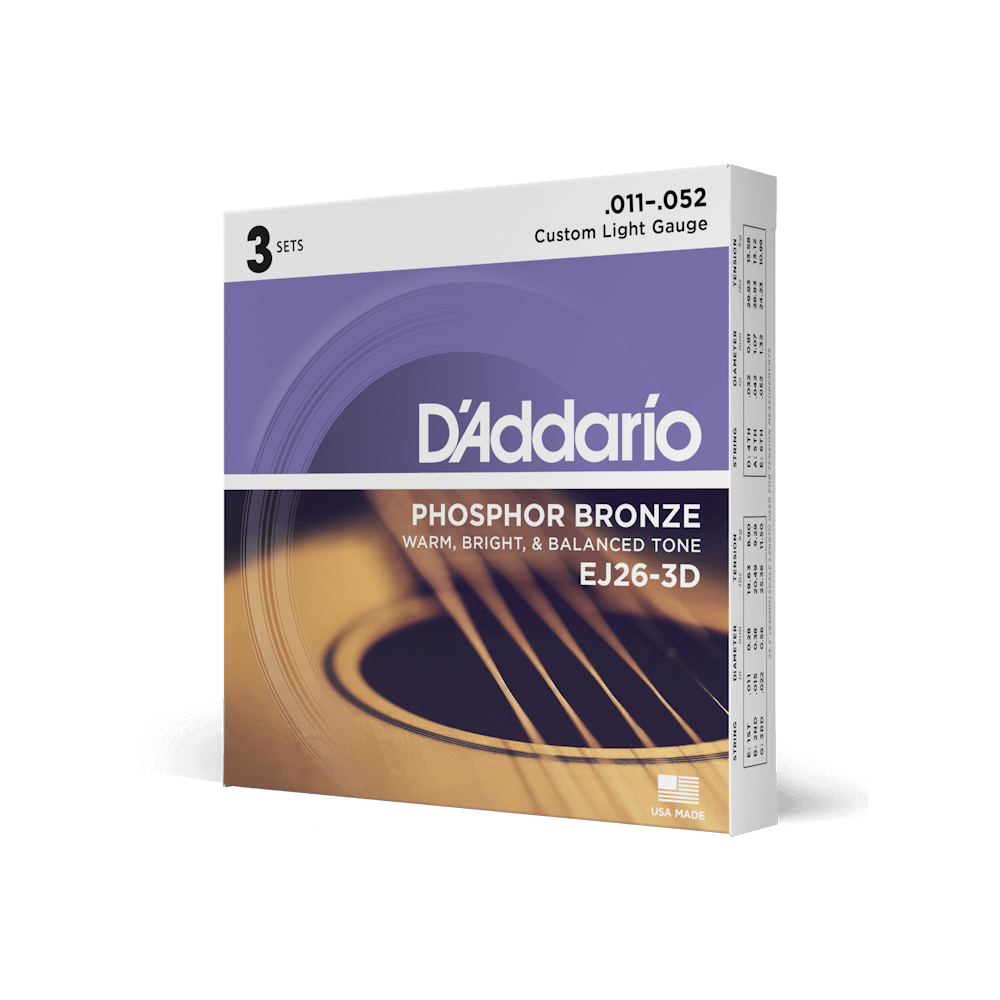 CORDE 3-PACK D'ADDARIO