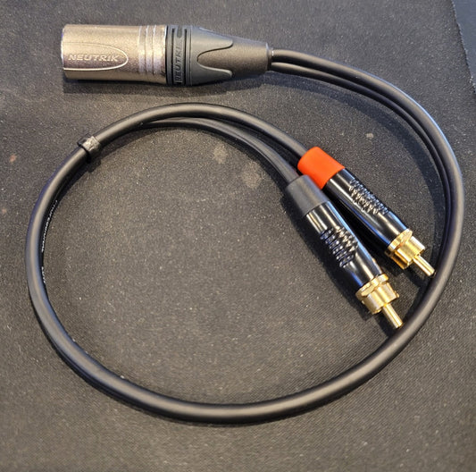 XLR MALE A RCA CUSTOM